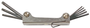 Winkelschlüsselsatz, T-Profil, T9-T40, 8-teilig