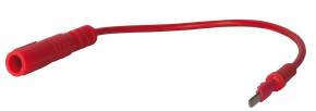 Prüfkabel Stecker 2,8 mm, rot, 190 mm