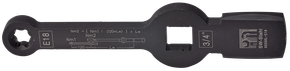 Schlagringschlüssel, E-Profil, E18