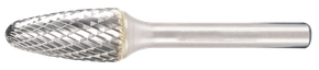Hartmetall Frässtift, rundgebogen, 6 mm