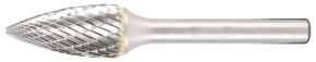 Hartmetall Frässtift, spitzgebogen, 6 mm